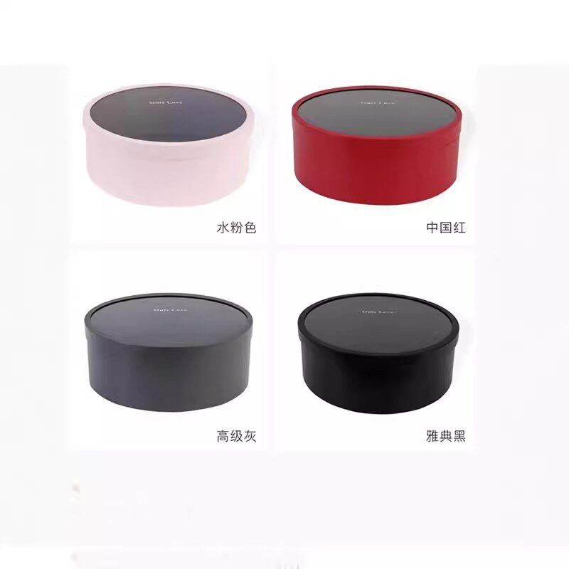 网红水果花盒大号圆形心形开窗礼盒花束花艺插花盒礼物礼品包装盒