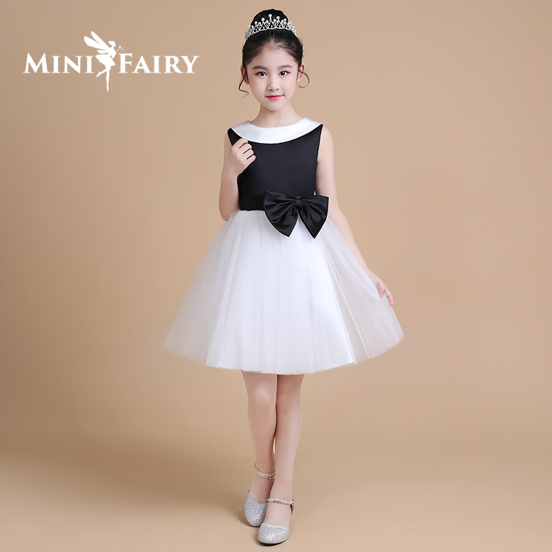 儿童礼服公主裙女童钢琴演出服主持人小礼服女花童表演服生日礼服