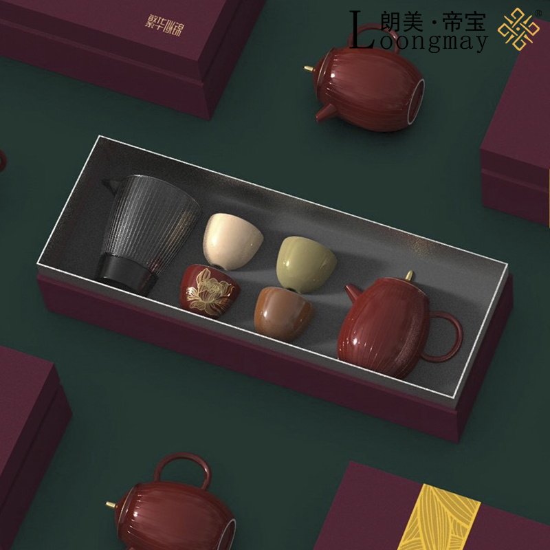 景德镇陶瓷茶具套装节日送礼乔迁生日宴会创意礼品泡茶壶高档礼盒