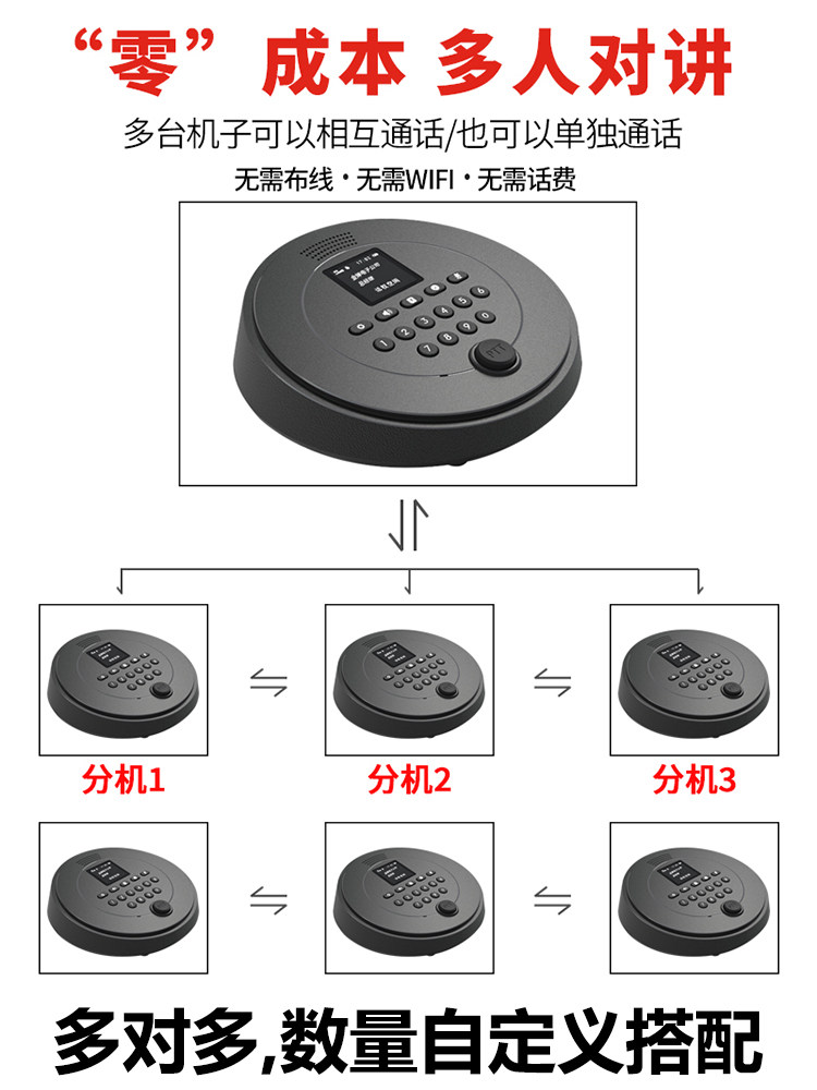 办公室呼叫器无线对讲机0资费老板一键呼叫秘书领导下属互通商务