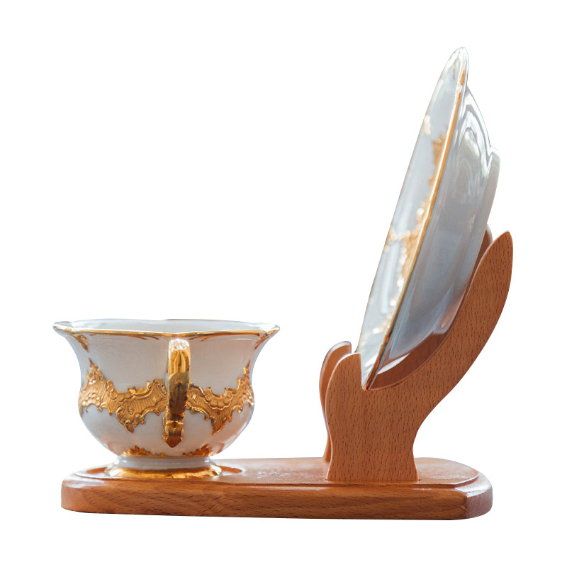 杯架子置物架客厅多层家用实木欧式北欧风咖啡杯碟挂架摆架高档