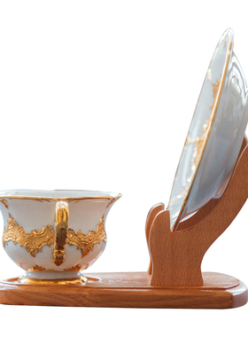 杯架子置物架客厅多层家用实木欧式北欧风咖啡杯碟挂架摆架高档