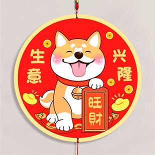 卡通招财猫装饰画挂件挂牌商场店铺开业装扮布置招财进宝生意兴隆