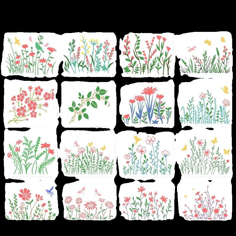 植物花草镂空绘画手抄报模板儿童画画手绘DIY素材辅助工具万能尺,文具电教/文化用品/商务用品,各类尺/三角板/量角器,淘宝优惠券,粉丝福利购,淘宝优惠卷