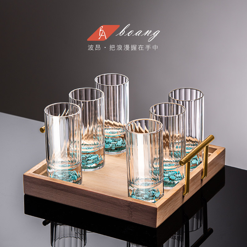 轻奢白酒杯二两口杯个性送礼小品酒杯家用分酒器套装一两酒具摆件