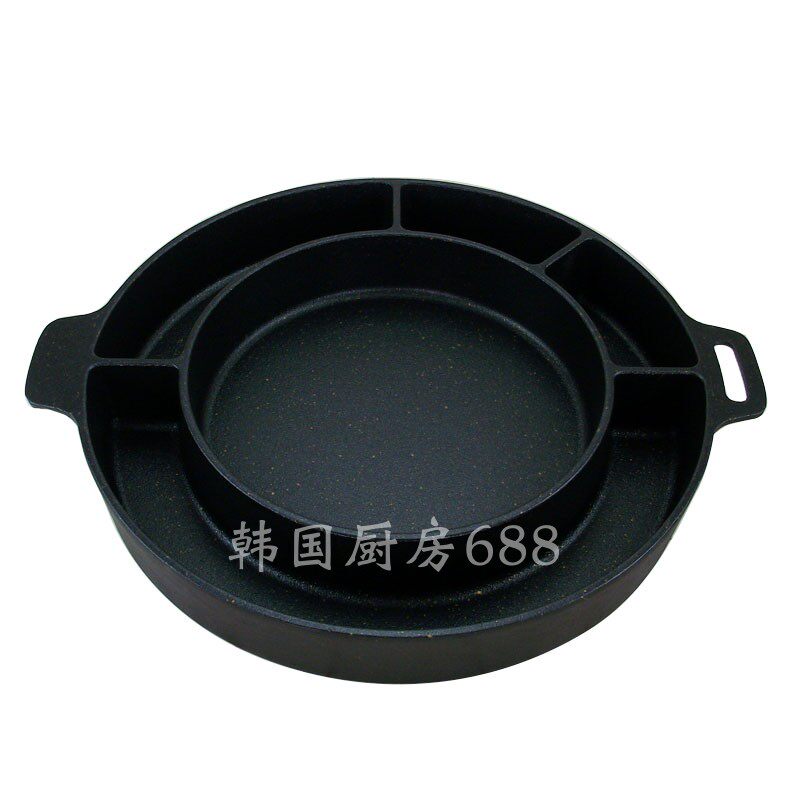 韩国明火猪排锅芝士排骨铝合金奶酪炒饭锅鸡蛋糕烤盘不粘煎锅包邮