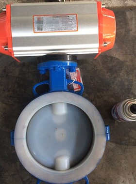 专业供应衬氟对夹蝶阀 气动衬氟蝶阀 D671F46气动衬氟对夹蝶阀