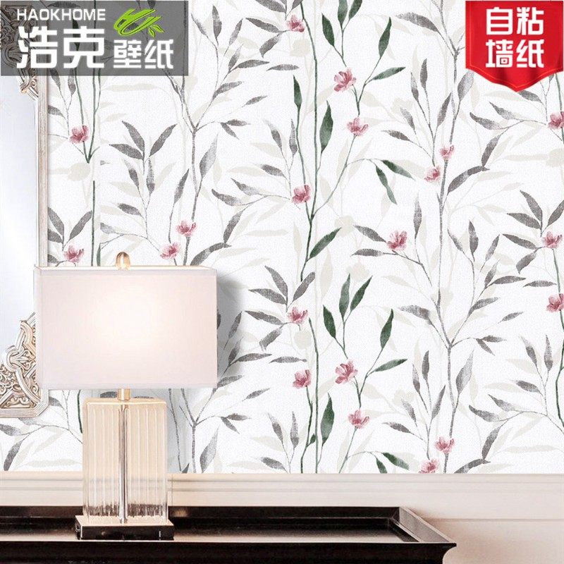 PVC防水墙纸自粘 卧室温馨壁纸田园碎花客厅儿童房背景墙装饰墙贴,家居饰品,软装墙贴,淘宝优惠券,粉丝福利购,淘宝优惠卷