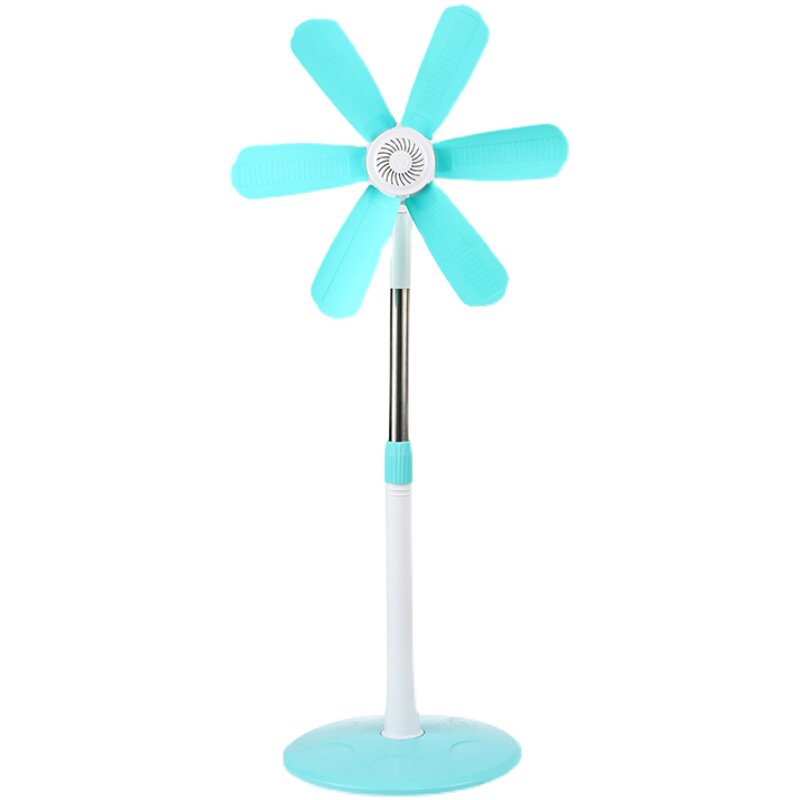 无网罩落地扇软叶微风静音家用办公室宿舍迷你立式电风扇遥控定时
