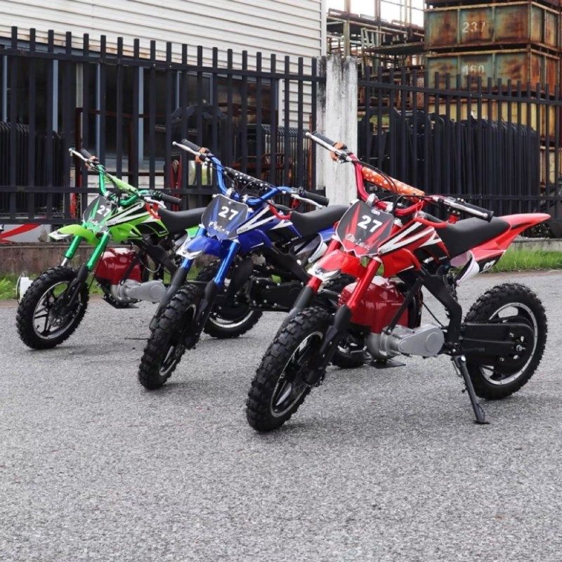49cc越野摩托车儿童燃油小高赛两冲四冲成人可骑山地小跑趴赛机车