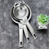 食品级304不锈钢漏勺过滤豆浆细密网孔洗芝麻撇浮捞油糍沫笊篱