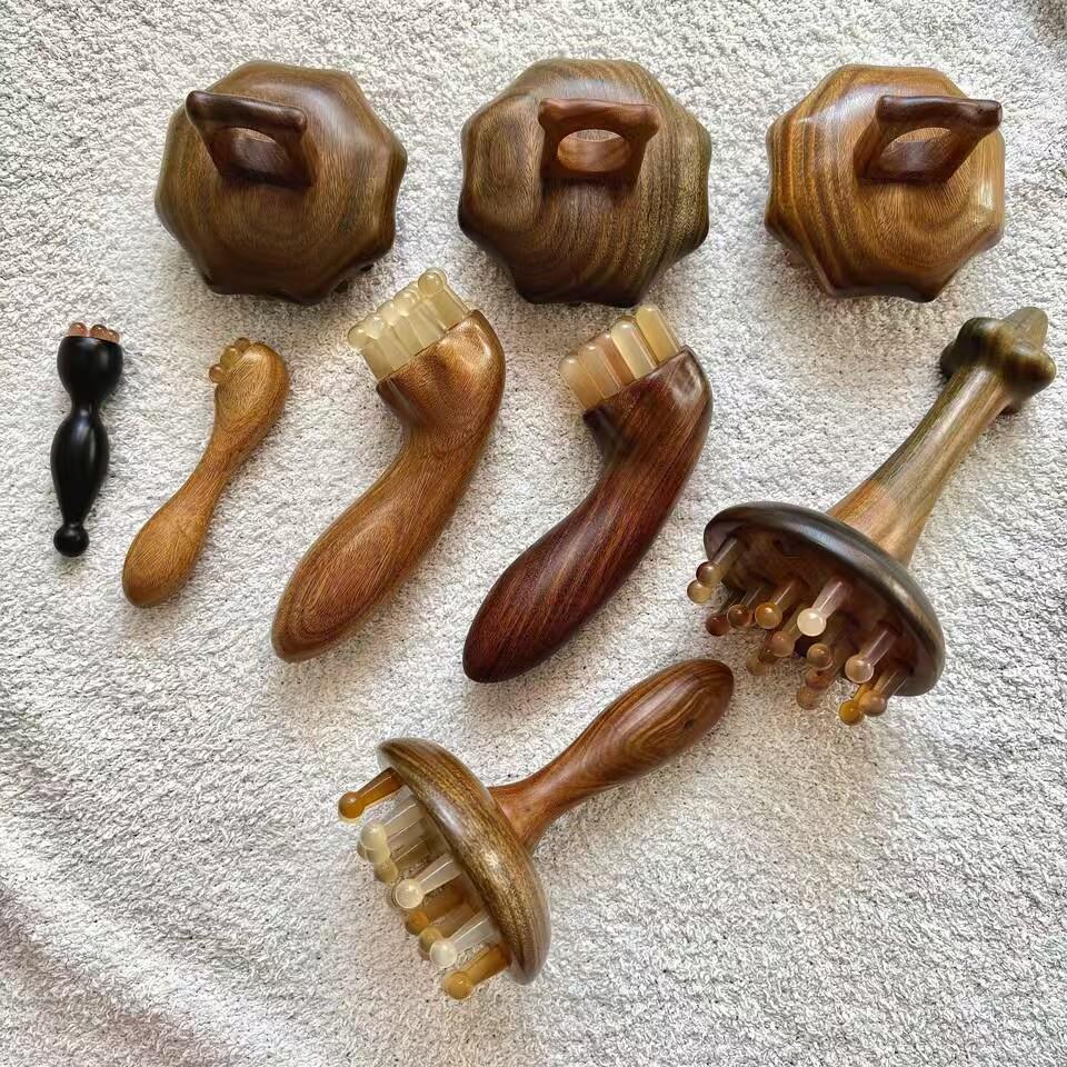 部带脉刷漏 头子 微清仓捡腿部经瑕特价各款羊疗减腹角木梳络按摩