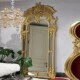 雕花全身镜别墅复古靠墙落地镜 饰镜壁挂穿衣镜法式 欧式 奢华壁炉装