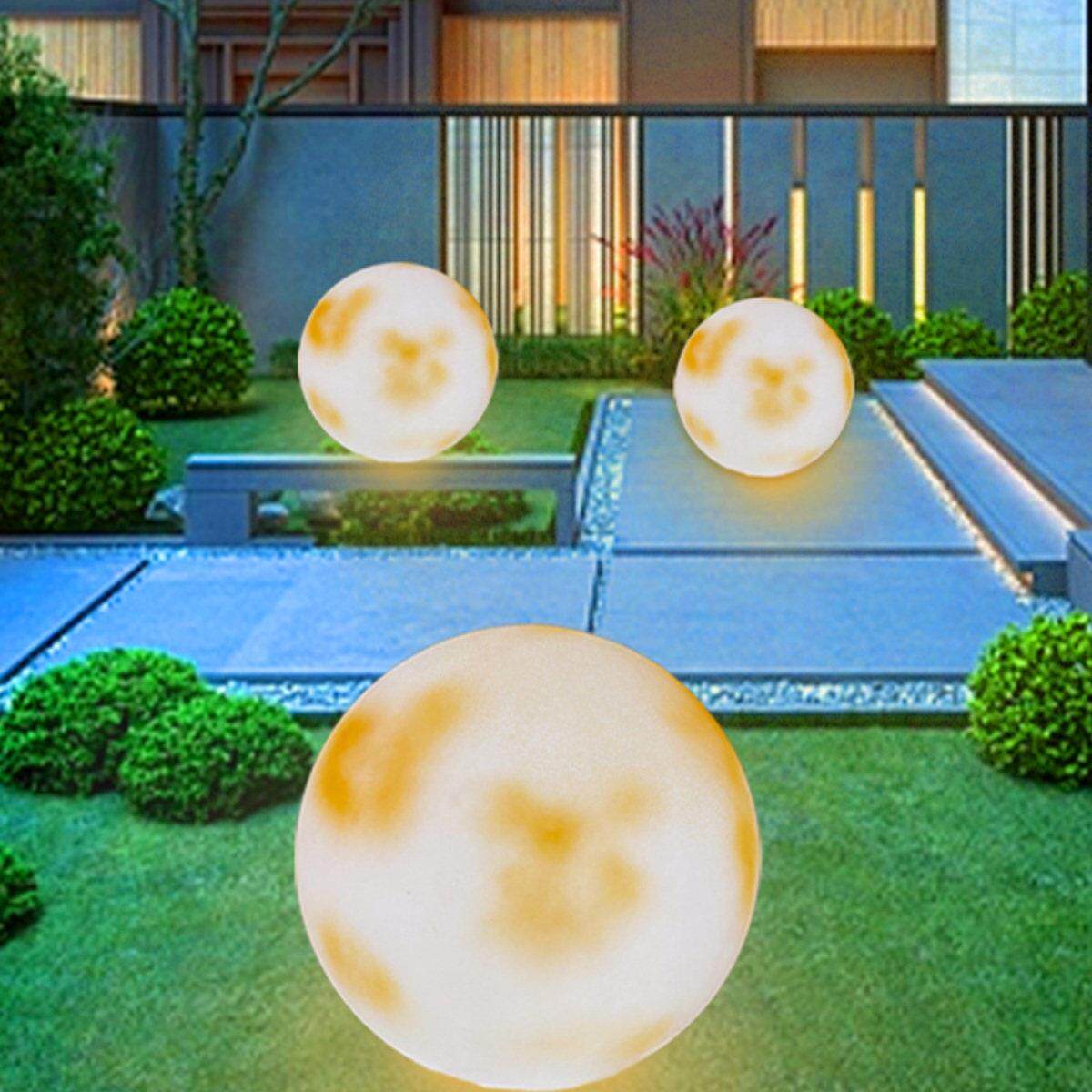 户外月球星球灯草坪露台景观装饰地灯花园商超美陈太阳能发光月亮