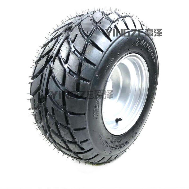 自制四轮卡丁车沙滩车配件21X7-10寸 20X10-10寸公路轮胎轮毂总成