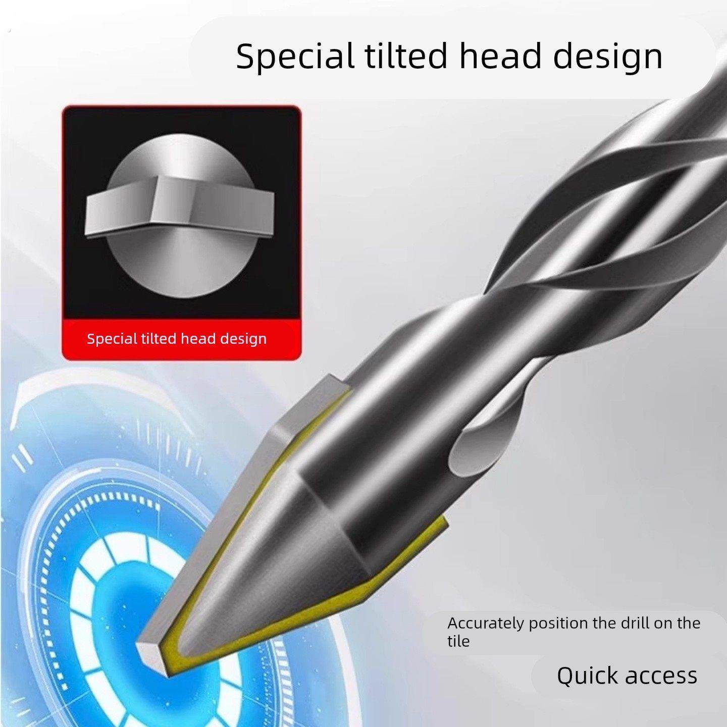 超硬钨钢四刃锯齿偏心钻陶瓷混凝土全瓷砖水泥墙面手电钻打孔钻头,五金/工具,冲击钻头,淘宝优惠券,粉丝福利购,淘宝优惠卷