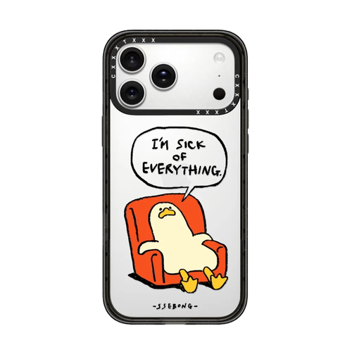 联名SSEBONG搞怪颓废鸭子手机壳17promax适用苹果iphone16pro个性创意15plus防摔艺术14pro小众可爱保护套