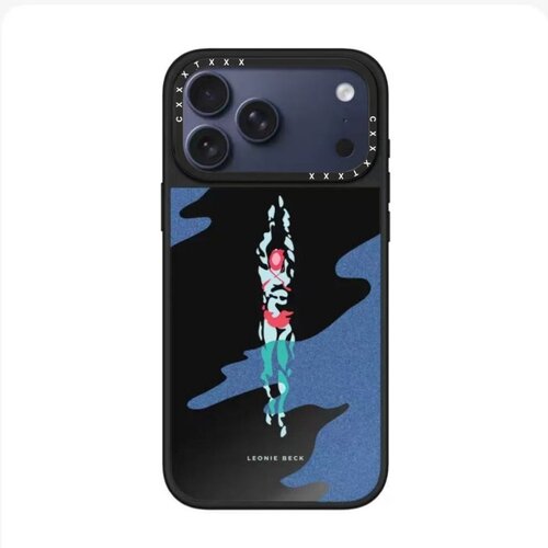 简约艺术手机壳18pro适用于iPhone17promax深海16plus创意小众银镜磁吸15pro复古风苹果14plus不撞款保护套