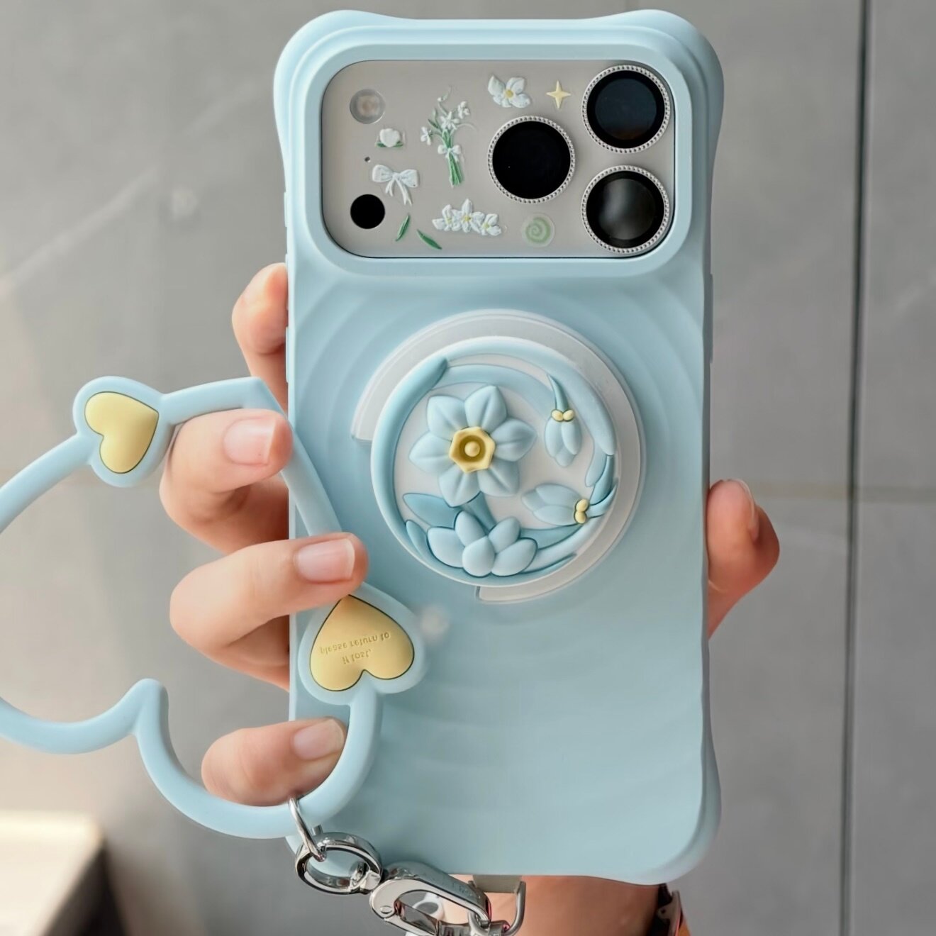 天青色波纹壳纯色磁吸Ripple适用iPhone18/17ProMax手机壳纯色简约薄荷蓝苹果16/15/14/13promax防摔17保护套