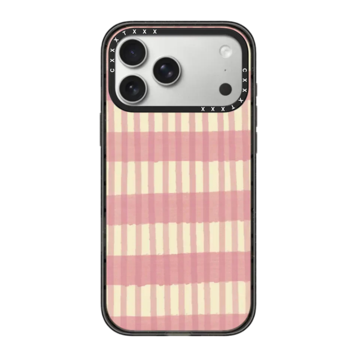 casyetifiy复古粉色条纹苹果iPhone18/17promax手机壳 适用于16plus可爱潮流15pro个性14p少女心13防摔保护套