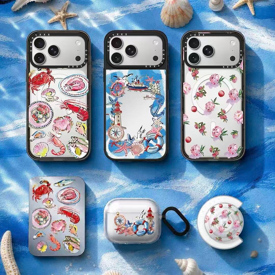 宁波限定海港之境苹果18/17Promax适用于iPhone16Promax手机壳15轮船贝壳海星14Pro明星同款13/12/11防摔硬壳