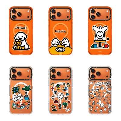 个性创意星宇橙17pro快乐小狗MATSUI适用iPhone16promax卡通15plus可爱14max防摔保护套13pro手机壳明星同款