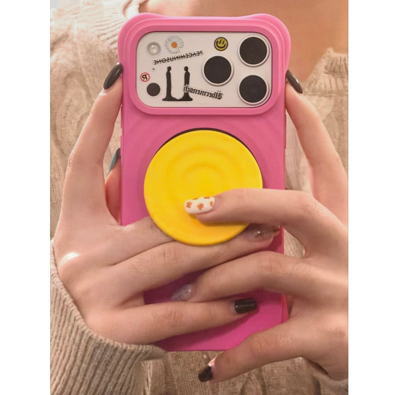 绽光粉波纹壳纯色磁吸Ripple适用iPhone18ProMax手机壳纯色简约薄荷蓝苹果17/16/15/14/13pro max防摔保护套