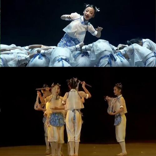 儿童非遗舞蹈揉面舞蹈服装揉啊柔舞蹈表演服道具学生中国舞演出服