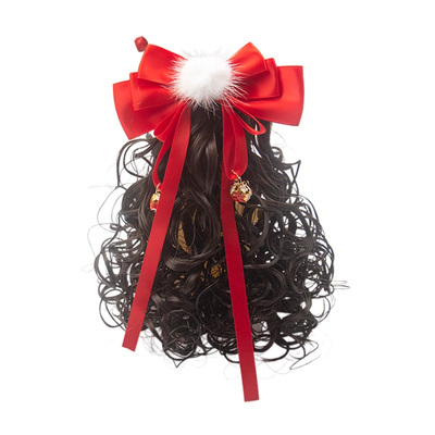 卷发儿童过年假发宝宝女2021新款COS长卷发饰品马尾发夹顶夹
