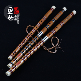 思竹新品花斑竹苦竹笛周思进精心制作专业演奏竹笛子斑竹笛