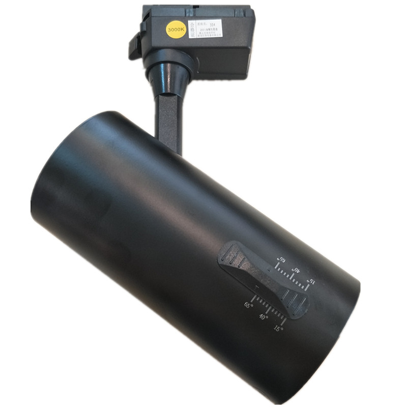 回龙HLTJ01B-30COB LED30W可调光束角度轨道射灯服装店照明灯具