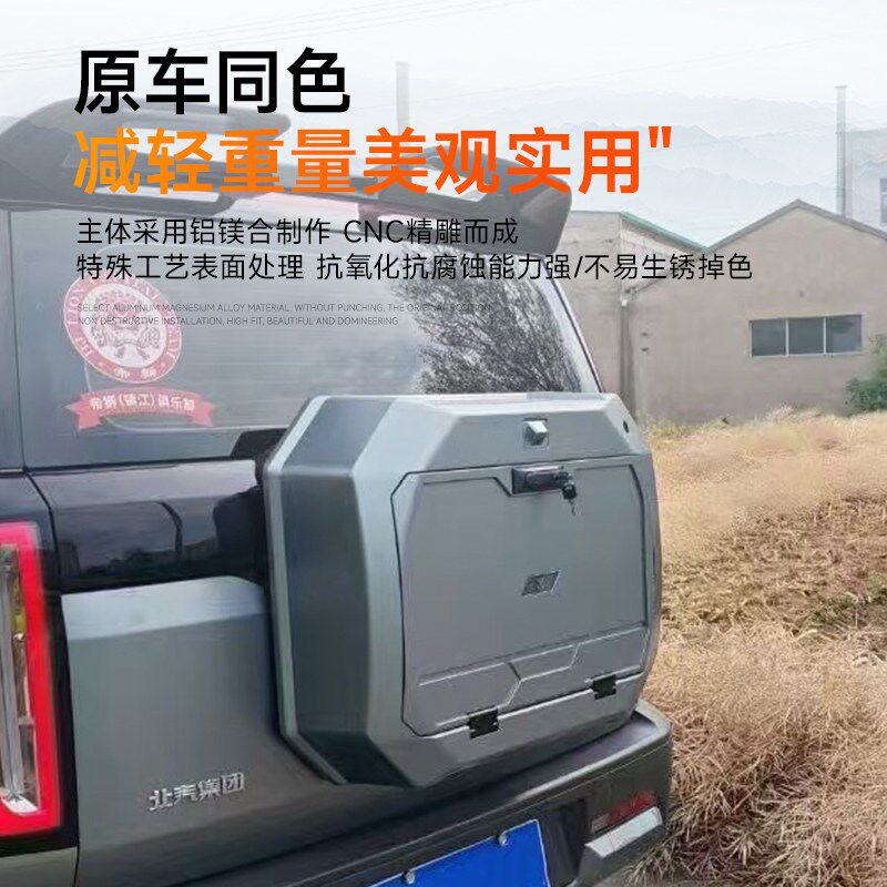 适用北京BJ30尾门小书包改装拓展多功能后背包备胎储物书包工具箱