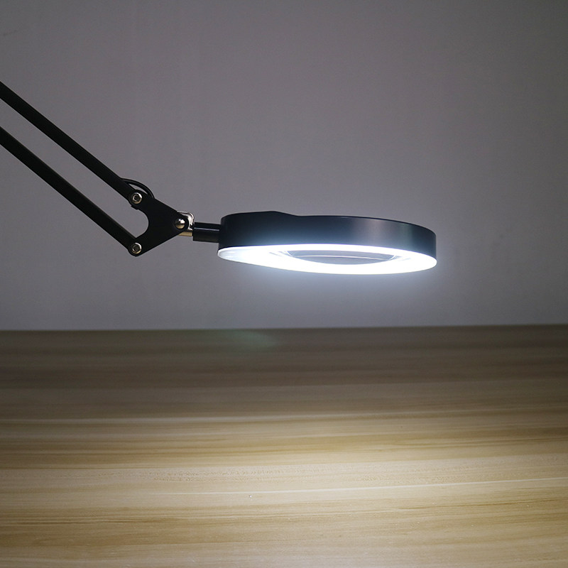 台夹式放大镜带灯夹床头看手机阅读玻璃高清织补维修20倍扩大镜,文具电教/文化用品/商务用品,放大镜,淘宝优惠券,粉丝福利购,淘宝优惠卷