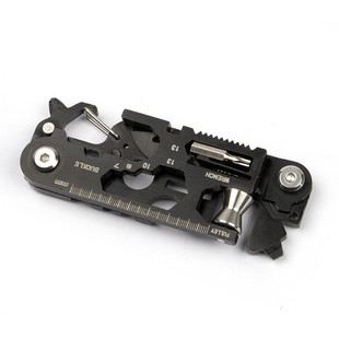 23合一多功能五角雪花扳手工具迷你钥匙挂件螺丝刀