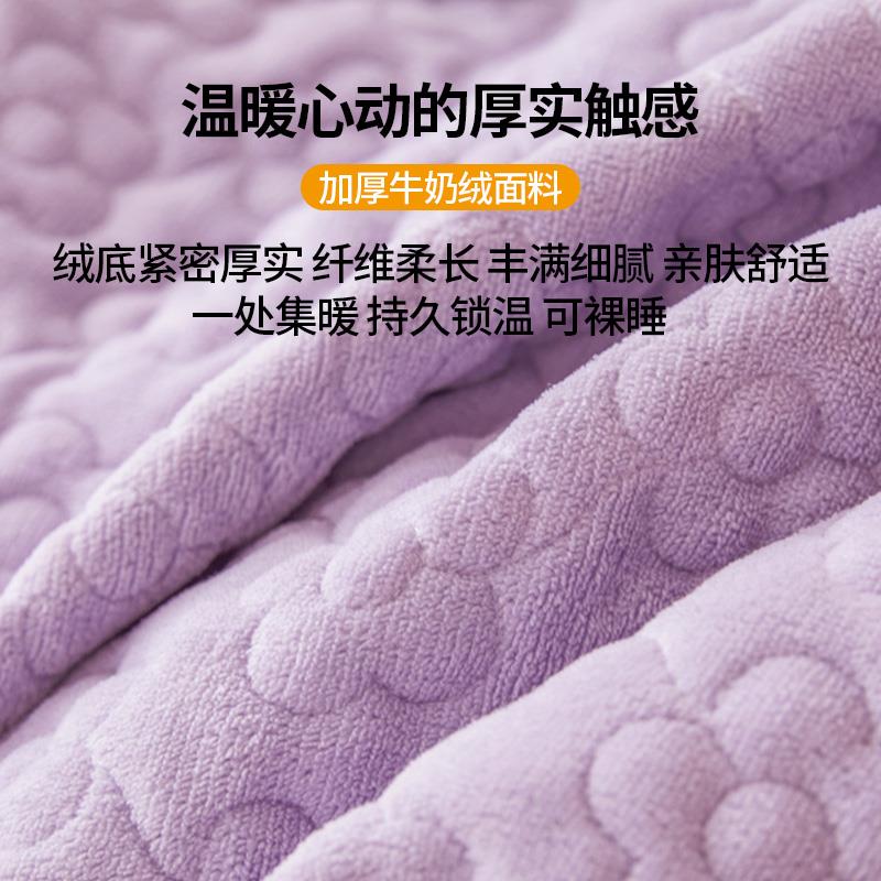 床裙单件秋冬季欧式牛奶珊瑚绒夹棉加厚床罩款床单带裙边床围裙罩