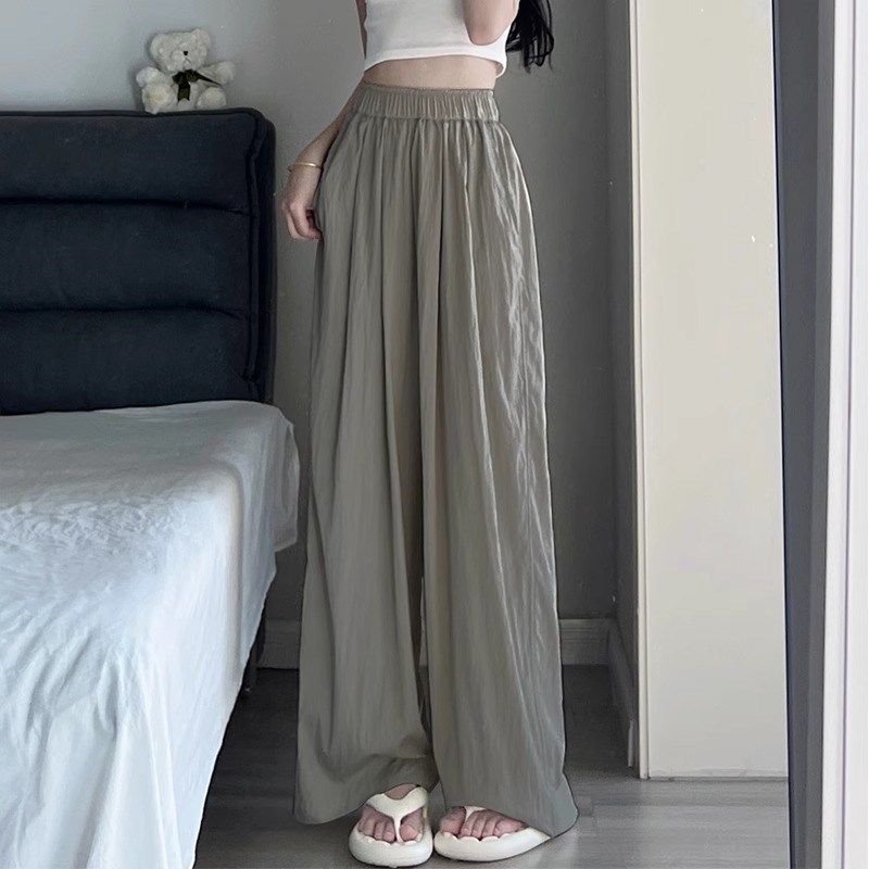 150小个子阔腿裤八分休闲裤女2024新款春秋穿搭显高褶皱山本裤子8