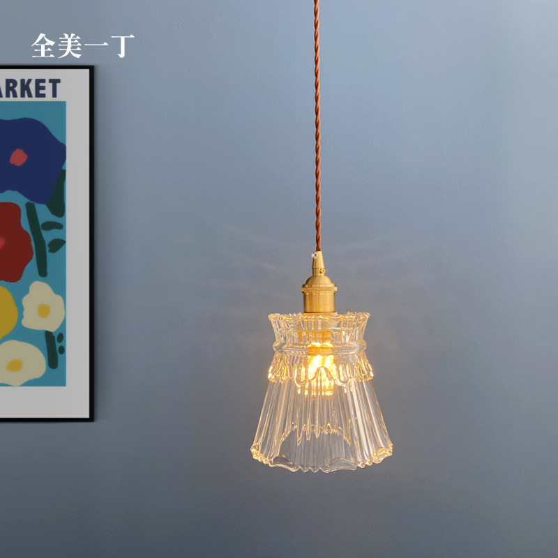 全美一丁玻璃水晶小吊灯餐厅吧台床头灯阳台入户玄关飘窗灯,家装灯饰光源,床头/玄关/吧台/过道吊灯,淘宝优惠券,粉丝福利购,淘宝优惠卷