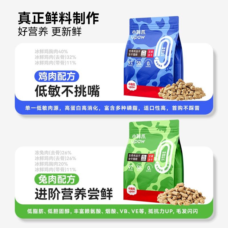 小胖爪主食生骨肉冻干全价猫主粮无谷布偶试吃营养冻干不吃包退,宠物/宠物食品及用品,猫全价冻干粮,淘宝优惠券,粉丝福利购,淘宝优惠卷