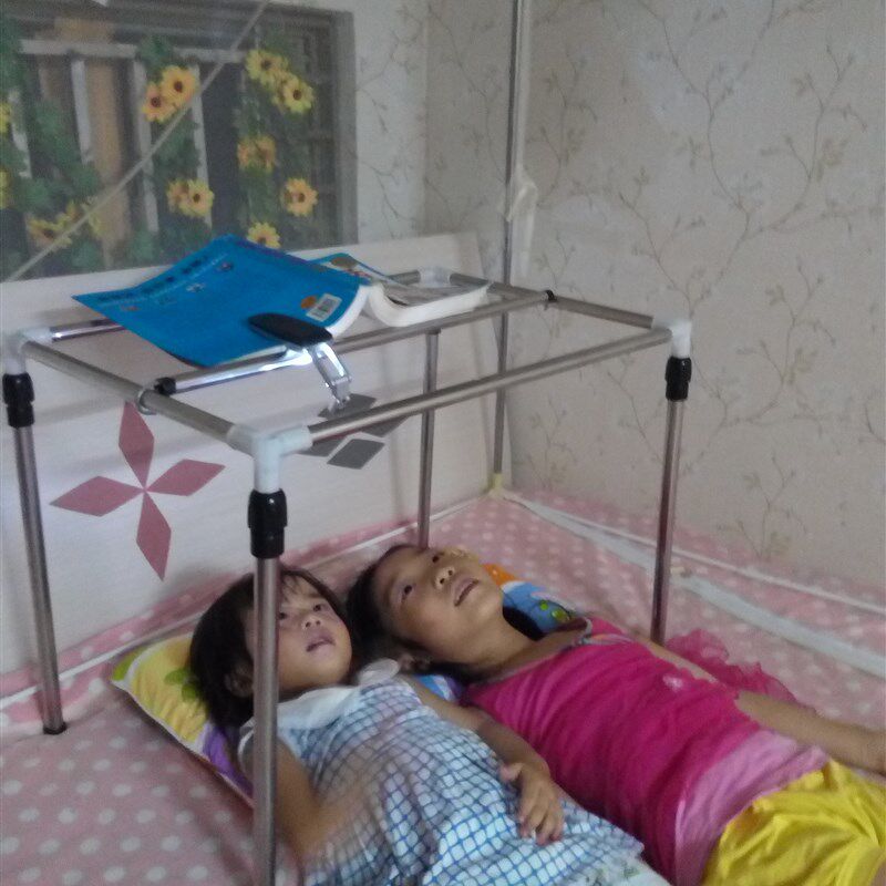 懒人床上多功能落地平躺着看书神器升降看书架阅读架展示架