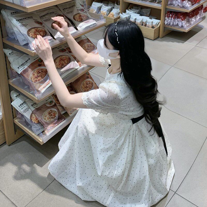 甜美气质雪纺连衣裙女2025夏季新款初高中学生清纯显瘦仙女长裙子