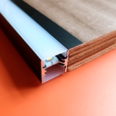 卡161820板P型双面发光LED高亮硬灯条灯带可拆卸橱柜衣柜展柜酒柜