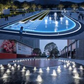 喷泉涌泉镜面水池庭院流水景观鱼池流水循环设备喷泉水景园林厂家