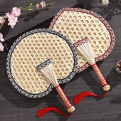 手摇大蒲扇 手工编织老式 扇子夏天儿童宝宝小芭蕉扇夏季 麦秆扇中式