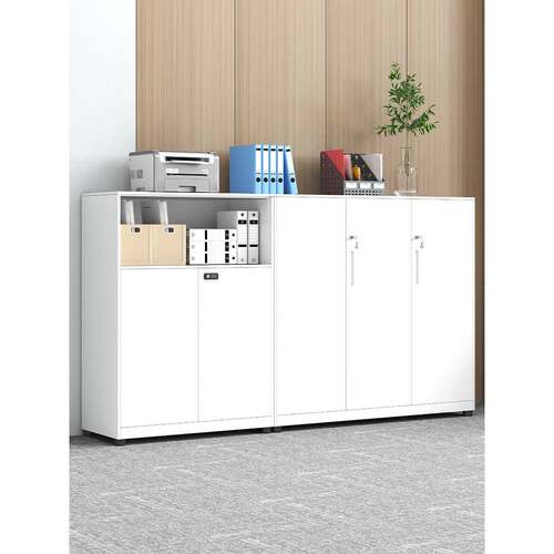 上海钢制文件柜办公柜铁皮柜密码矮柜档案组合柜资料柜带锁储物柜