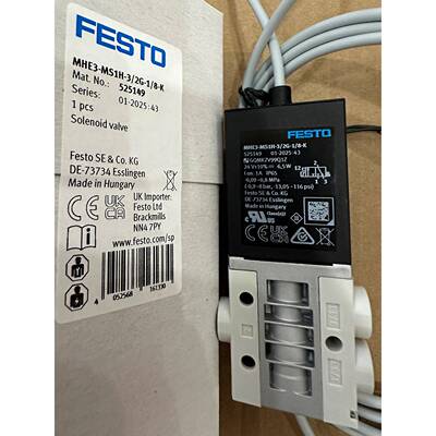 FESTO费斯托电磁阀MHE2-MHE3-MS1H-3/2G-1/8-M7-K 525149 196133