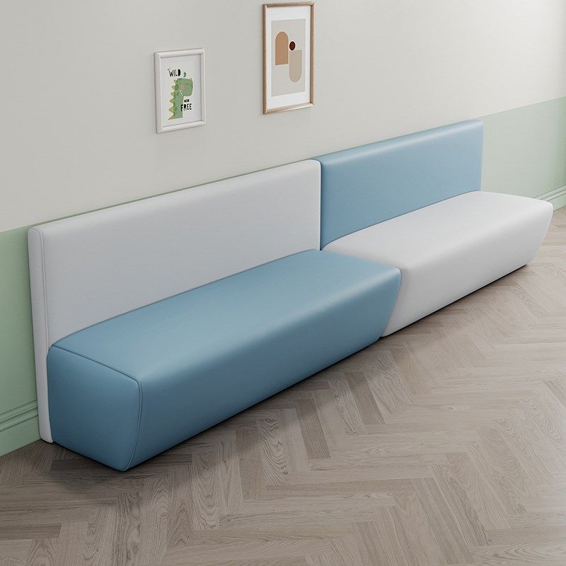 早教中心幼儿园培训机构休息区沙发凳长凳办公前台接待区走廊长椅