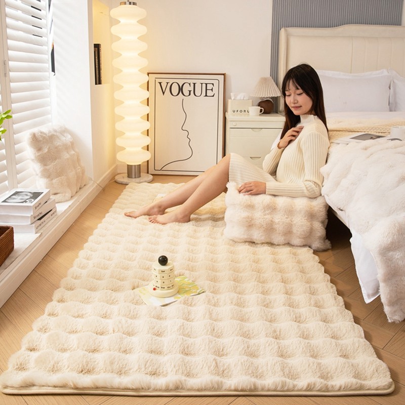 驼色卧室床边毯奶油风客厅地毯法式女生房间地垫衣帽间加厚大面积,居家布艺,地毯,淘宝优惠券,粉丝福利购,淘宝优惠卷