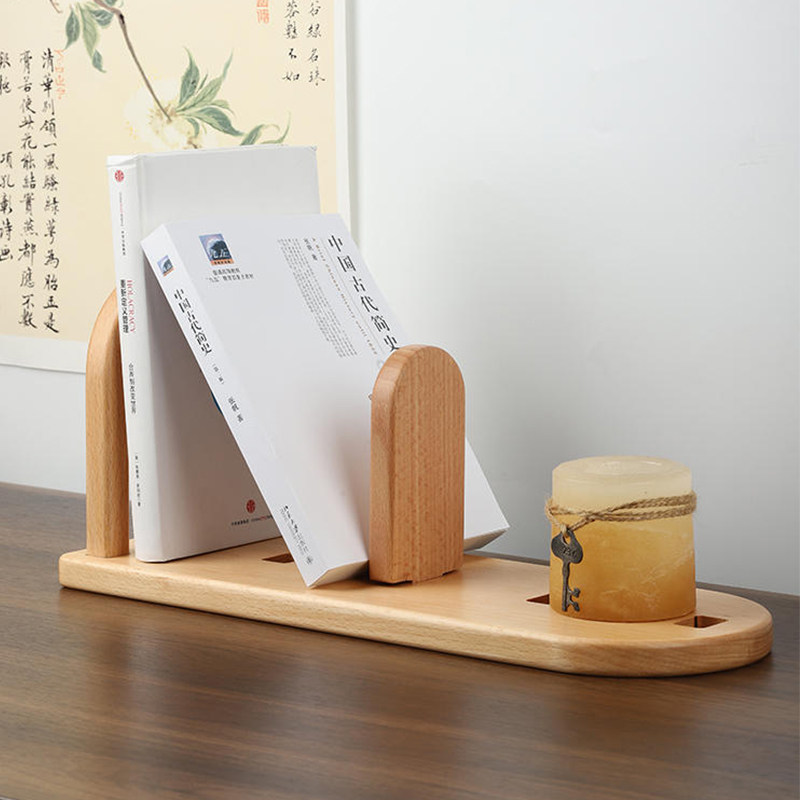 榉木质定制桌面书立架书本绘本文件可调节书挡学生办公复古风书靠,收纳整理,书桌收纳置物架,淘宝优惠券,粉丝福利购,淘宝优惠卷