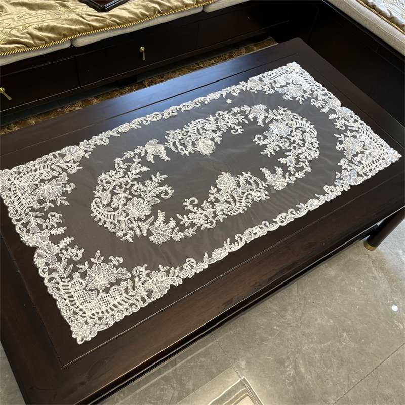 新款欧式蕾丝绣花桌布茶几餐桌高端通用盖布五斗柜梳妆台防尘盖巾,居家布艺,桌布,淘宝优惠券,粉丝福利购,淘宝优惠卷