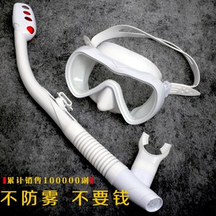 浮潜三宝潜水面罩防呛潜水镜水下呼吸管游泳镜近视儿童浮潜水装备